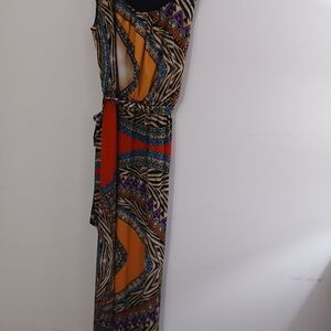 Enfocus Studio Asymmetrical Dress with Bold Patterns